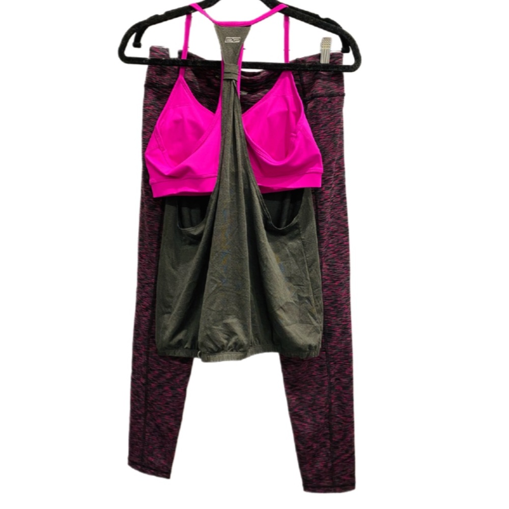 ExpCore Express Workout Gym Leggings Pants Tank Top Set Outfit Lululemon Style